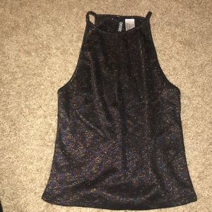 Multicolored Halter Crop Top